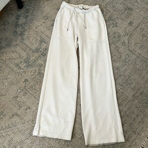 cream colored sweats